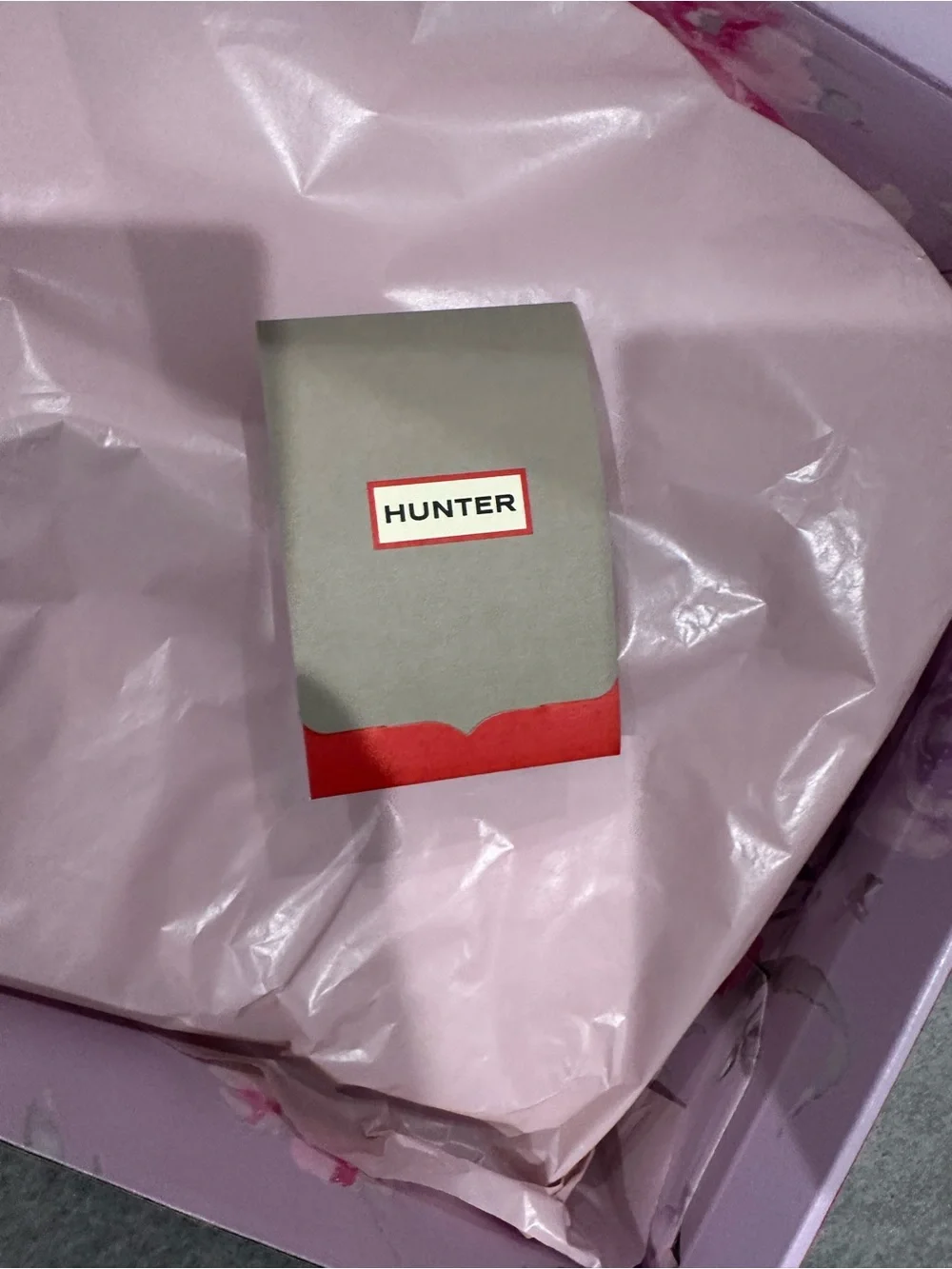Hunter Girls' LoveShackFancy Rain Boots in Pale Lilac and Pink